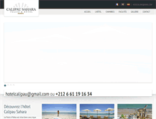 Tablet Screenshot of dakhla-hotel-sahara.com